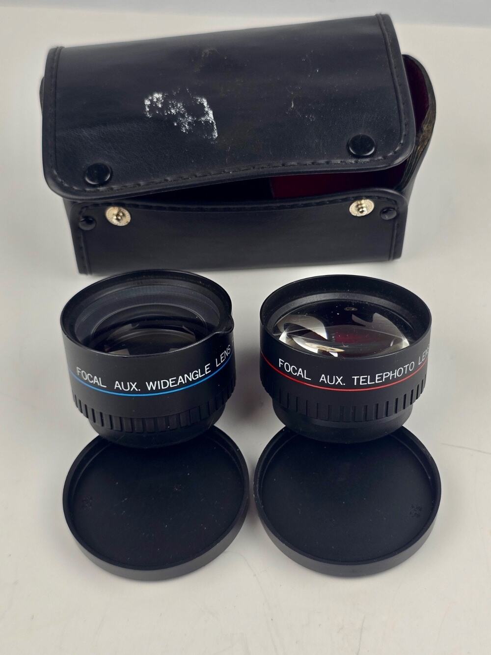 Vintage Wide angle & telephone Aux lens for Minolta Hi-Matic Camera